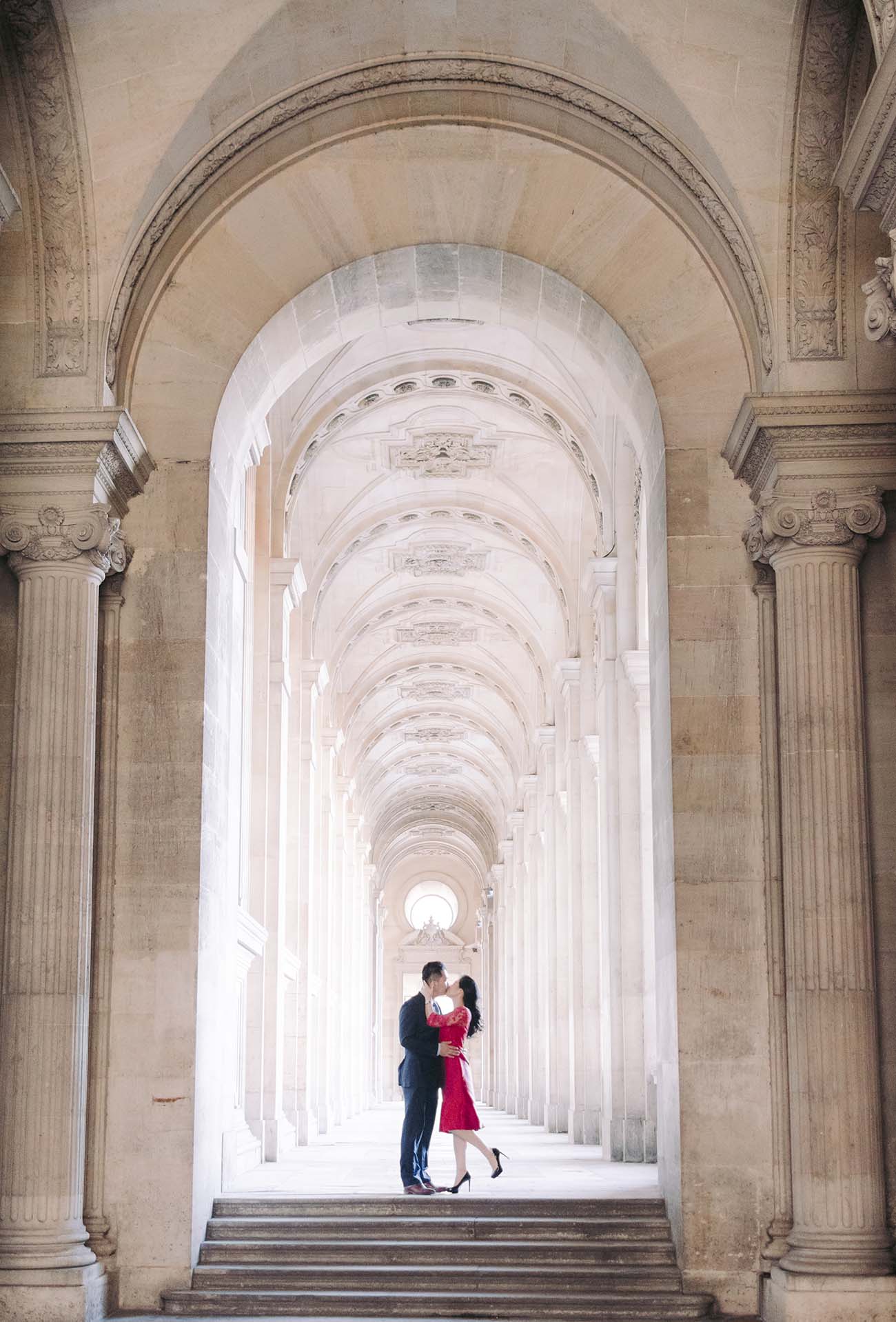 the streets of the louvre museum in paris offer us incredible places for photos